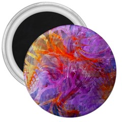 Flowing Petals 3  Magnets by kaleidomarblingart