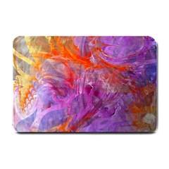 Flowing Petals Small Doormat by kaleidomarblingart