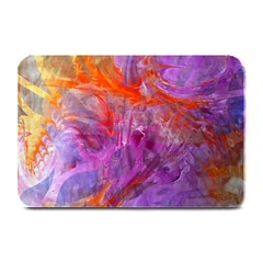 Flowing Petals Plate Mats by kaleidomarblingart