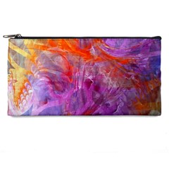 Flowing Petals Pencil Case by kaleidomarblingart