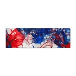 Red White and Blue Alcohol Ink American Patriotic  Flag Colors Alcohol Ink Sticker Bumper (100 pack) Front