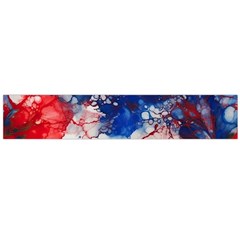 Red White And Blue Alcohol Ink American Patriotic  Flag Colors Alcohol Ink Large Premium Plush Fleece Scarf 