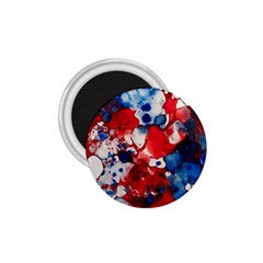 Red White And Blue Alcohol Ink France Patriotic Flag Colors Alcohol Ink  1 75  Magnets by PodArtist