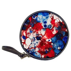 Red White And Blue Alcohol Ink France Patriotic Flag Colors Alcohol Ink  Classic 20-cd Wallets