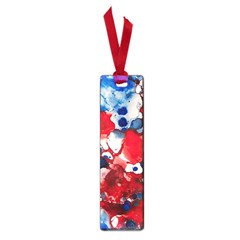 Red White And Blue Alcohol Ink France Patriotic Flag Colors Alcohol Ink  Small Book Marks by PodArtist