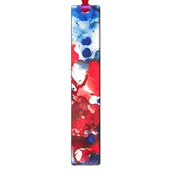 Red White And Blue Alcohol Ink France Patriotic Flag Colors Alcohol Ink  Large Book Marks by PodArtist