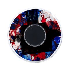 Red White And Blue Alcohol Ink France Patriotic Flag Colors Alcohol Ink  On-the-go Memory Card Reader by PodArtist