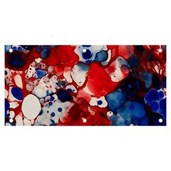 Red White And Blue Alcohol Ink France Patriotic Flag Colors Alcohol Ink  Banner And Sign 6  X 3 