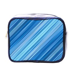 Ambience In Blue Mini Toiletries Bag (one Side) by bruzer