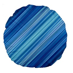 Ambience In Blue Large 18  Premium Round Cushions