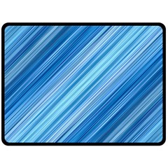 Ambience In Blue Two Sides Fleece Blanket (large) by bruzer