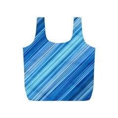 Ambience In Blue Full Print Recycle Bag (s) by bruzer