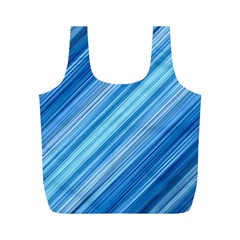 Ambience In Blue Full Print Recycle Bag (m) by bruzer