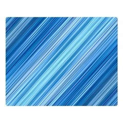 Ambience In Blue Premium Plush Fleece Blanket (large) by bruzer