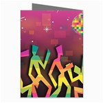 Dancing Colorful Disco Greeting Cards (Pkg of 8) Right