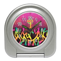 Dancing Colorful Disco Travel Alarm Clock by Bajindul