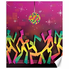 Dancing Colorful Disco Canvas 20  X 24  by Bajindul