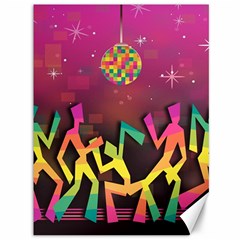 Dancing Colorful Disco Canvas 36  X 48  by Bajindul