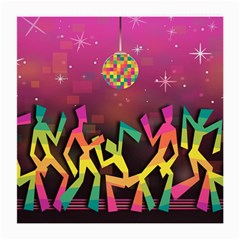 Dancing Colorful Disco Medium Glasses Cloth by Bajindul