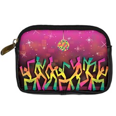 Dancing Colorful Disco Digital Camera Leather Case by Bajindul