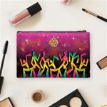 Dancing Colorful Disco Cosmetic Bag (Medium) Back