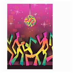 Dancing Colorful Disco Small Garden Flag (two Sides) by Bajindul