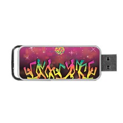 Dancing Colorful Disco Portable Usb Flash (one Side) by Bajindul