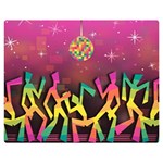 Dancing Colorful Disco Two Sides Premium Plush Fleece Blanket (Medium) 60 x50  Blanket Front