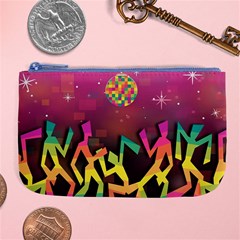 Dancing Colorful Disco Large Coin Purse by Bajindul