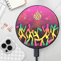 Dancing Colorful Disco Wireless Fast Charger(black) by Bajindul