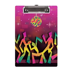 Dancing Colorful Disco A5 Acrylic Clipboard by Bajindul