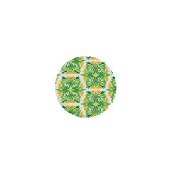 Green Pattern Retro Wallpaper 1  Mini Magnets by Bajindul