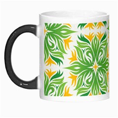 Green Pattern Retro Wallpaper Morph Mug