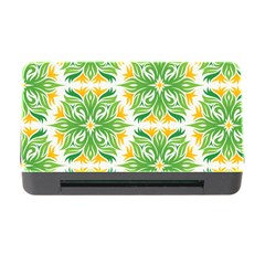 Green Pattern Retro Wallpaper Memory Card Reader With Cf by Bajindul