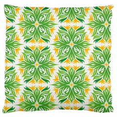 Green Pattern Retro Wallpaper Standard Premium Plush Fleece Cushion Case (one Side) by Bajindul