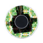 Green Pattern Retro Wallpaper On-the-Go Memory Card Reader Front