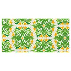 Green Pattern Retro Wallpaper Banner And Sign 4  X 2  by Bajindul