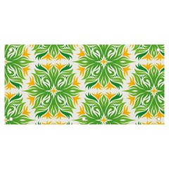 Green Pattern Retro Wallpaper Banner And Sign 6  X 3  by Bajindul