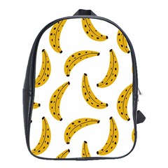 Banana Fruit Yellow Summer School Bag (large) by Mariart