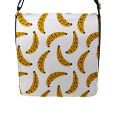 Banana Fruit Yellow Summer Flap Closure Messenger Bag (l) by Mariart