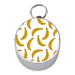 Banana Fruit Yellow Summer Mini Silver Compasses by Mariart