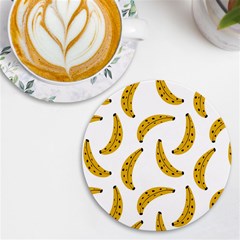 Banana Fruit Yellow Summer Uv Print Round Tile Coaster