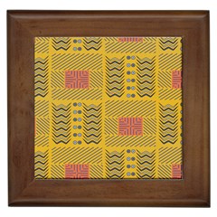 Digital Paper African Tribal Framed Tile by HermanTelo