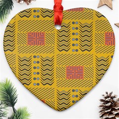 Digital Paper African Tribal Ornament (heart)