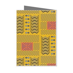 Digital Paper African Tribal Mini Greeting Cards (pkg Of 8)