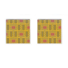 Digital Paper African Tribal Cufflinks (square) by HermanTelo