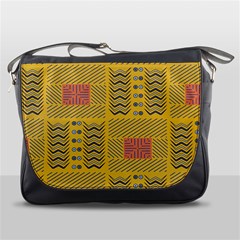 Digital Paper African Tribal Messenger Bag