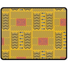 Digital Paper African Tribal Two Sides Fleece Blanket (medium) by HermanTelo