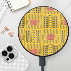 Digital Paper African Tribal Wireless Fast Charger(black) by HermanTelo