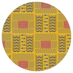 Digital Paper African Tribal Round Trivet